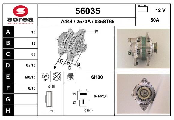 Generator / Alternator 56035 EAI