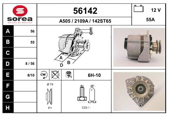 Generator / Alternator 56142 EAI