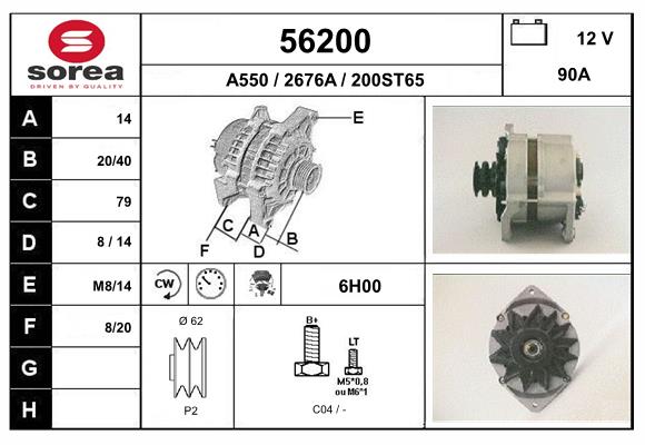 Generator / Alternator 56200 EAI