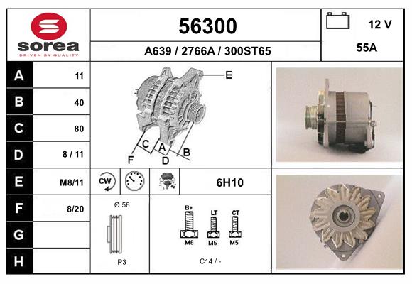 Generator / Alternator 56300 EAI