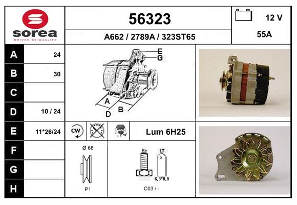 Generator / Alternator 56323 EAI