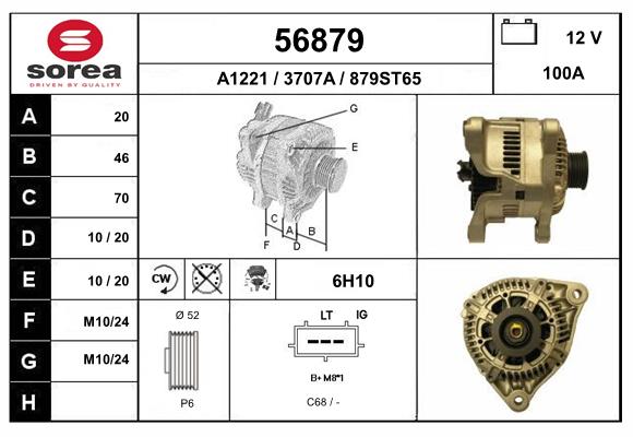Generator / Alternator 56879 EAI