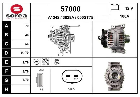 Generator / Alternator 57000 EAI