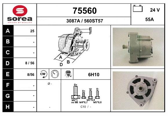 Generator / Alternator 75560 EAI