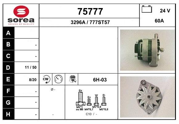 Generator / Alternator 75777 EAI