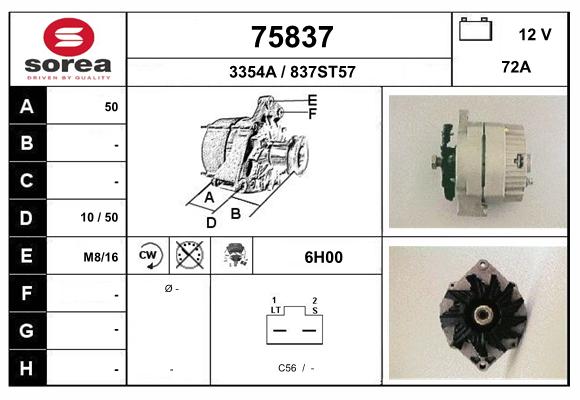 Generator / Alternator 75837 EAI