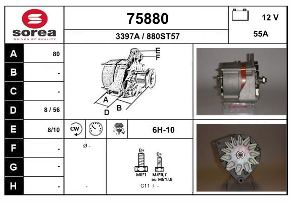 Generator / Alternator 75880 EAI