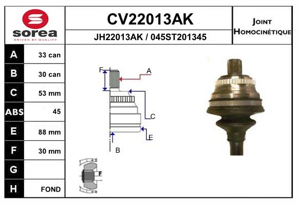 Set articulatie, planetara CV22013AK EAI
