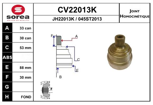 Set articulatie, planetara CV22013K EAI