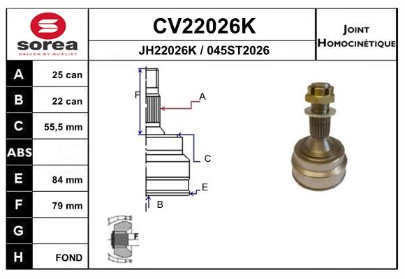 Set articulatie, planetara CV22026K EAI