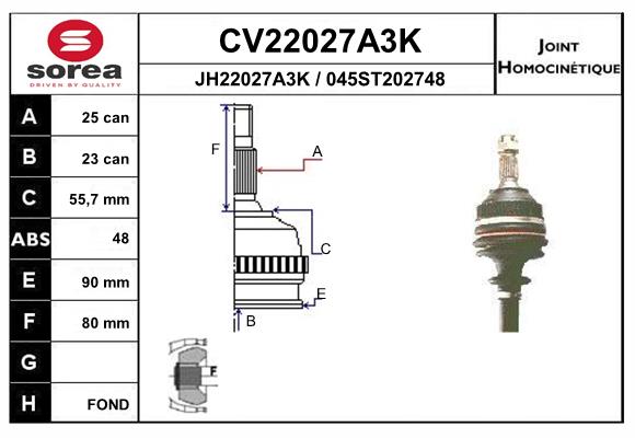 Set articulatie, planetara CV22027A3K EAI