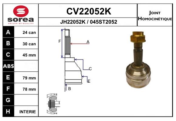 Set articulatie, planetara CV22052K EAI