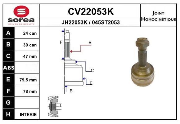 Set articulatie, planetara CV22053K EAI