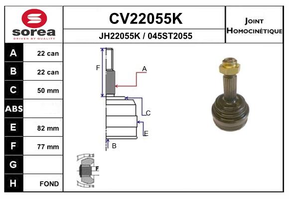 Set articulatie, planetara CV22055K EAI