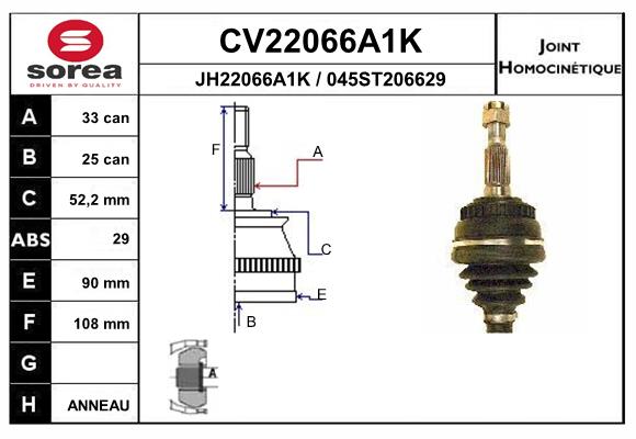 Set articulatie, planetara CV22066A1K EAI