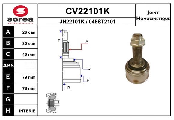 Set articulatie, planetara CV22101K EAI