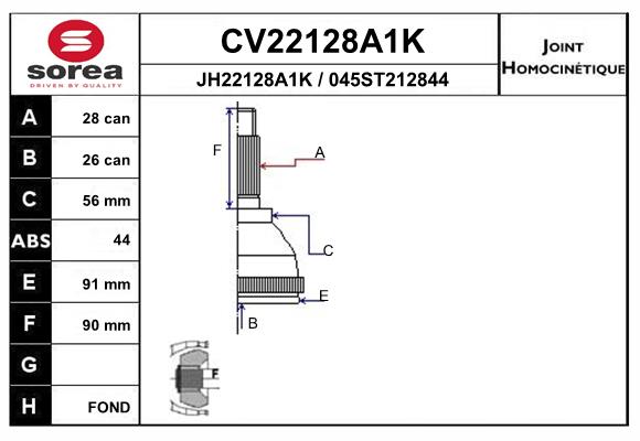 Set articulatie, planetara CV22128A1K EAI