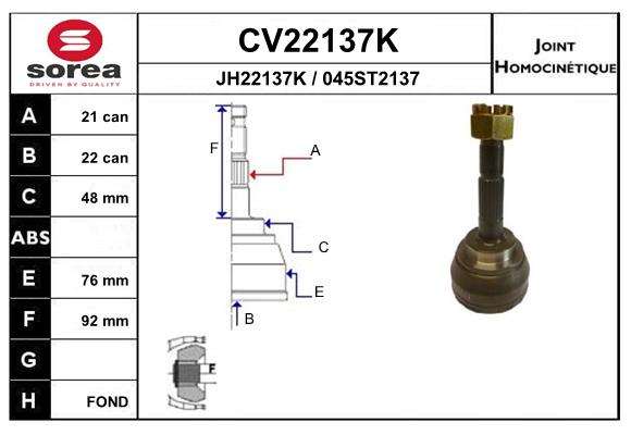 Set articulatie, planetara CV22137K EAI