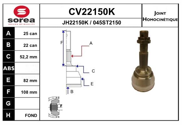 Set articulatie, planetara CV22150K EAI