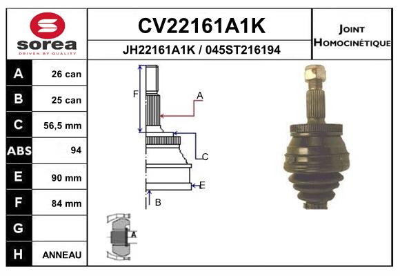 Set articulatie, planetara CV22161A1K EAI