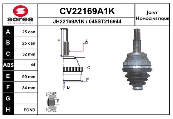Set articulatie, planetara CV22169A1K EAI