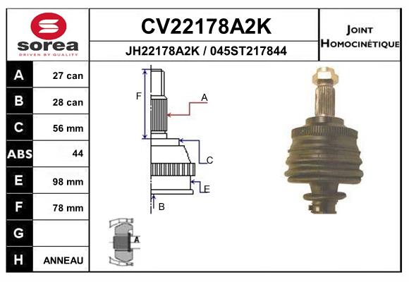 Set articulatie, planetara CV22178A2K EAI