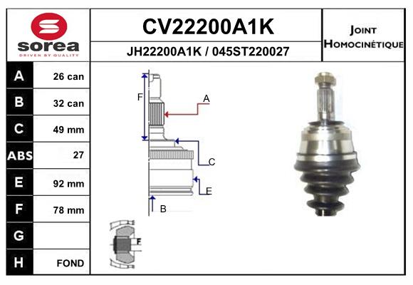 Set articulatie, planetara CV22200A1K EAI
