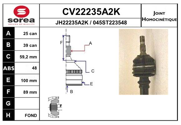 Set articulatie, planetara CV22235A2K EAI