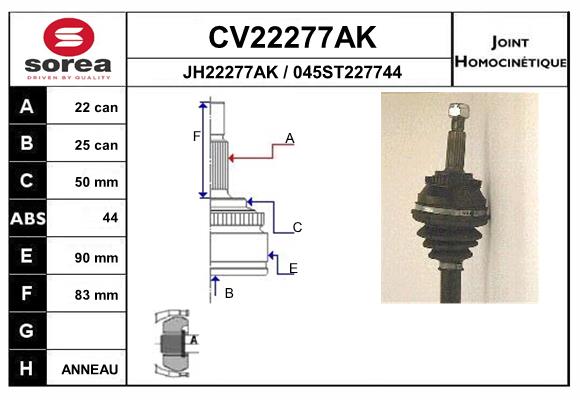 Set articulatie, planetara CV22277AK EAI