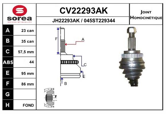 Set articulatie, planetara CV22293AK EAI