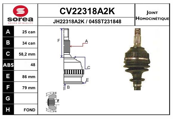 Set articulatie, planetara CV22318A2K EAI