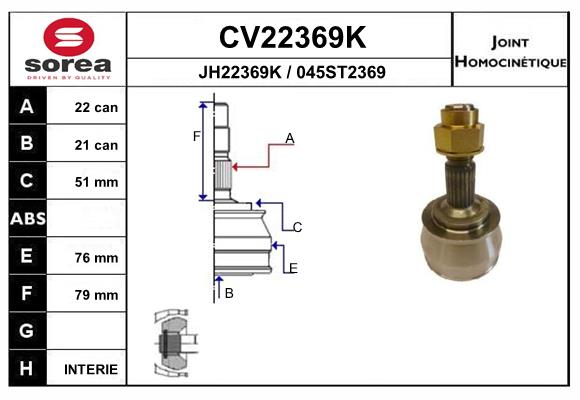 Set articulatie, planetara CV22369K EAI