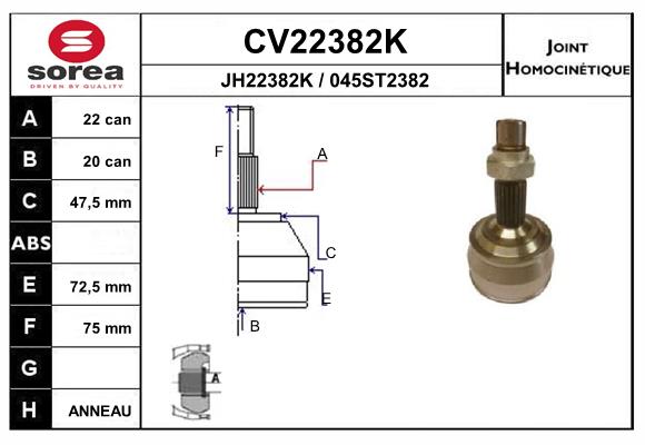 Set articulatie, planetara CV22382K EAI