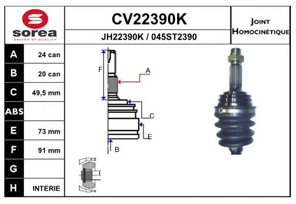 Set articulatie, planetara CV22390K EAI