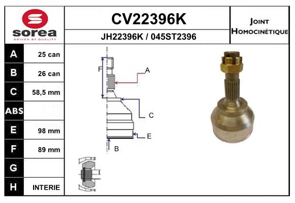 Set articulatie, planetara CV22396K EAI