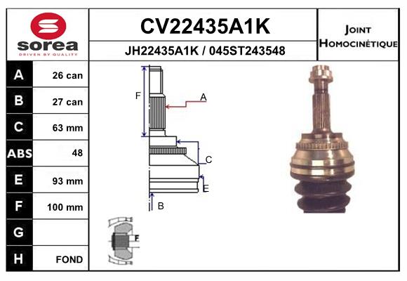 Set articulatie, planetara CV22435A1K EAI