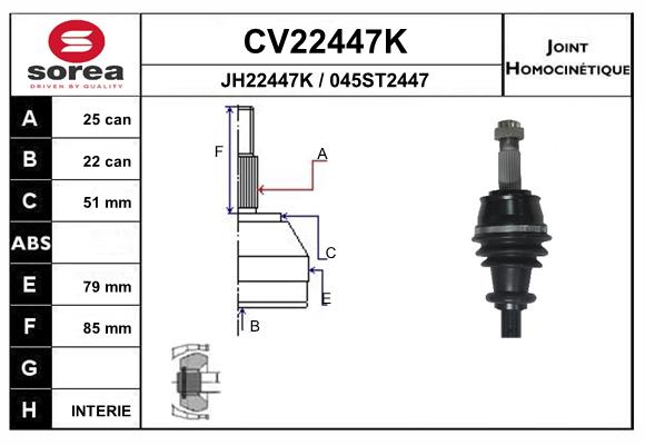 Set articulatie, planetara CV22447K EAI