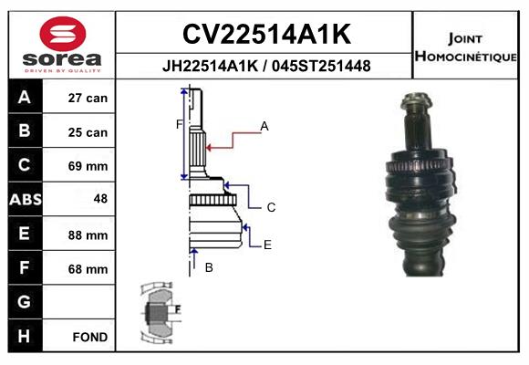 Set articulatie, planetara CV22514A1K EAI