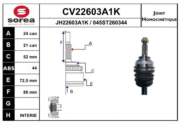Set articulatie, planetara CV22603A1K EAI