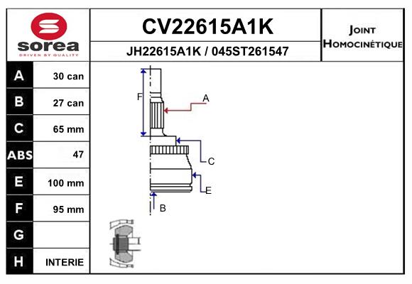 Set articulatie, planetara CV22615A1K EAI