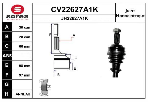 Set articulatie, planetara CV22627A1K EAI