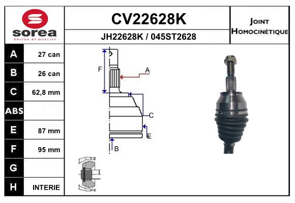 Set articulatie, planetara CV22628K EAI