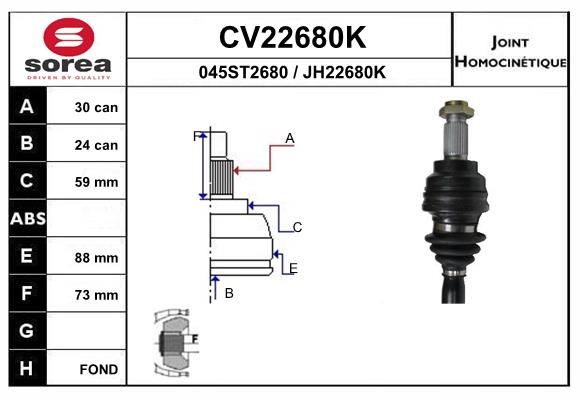 Set articulatie, planetara CV22680K EAI
