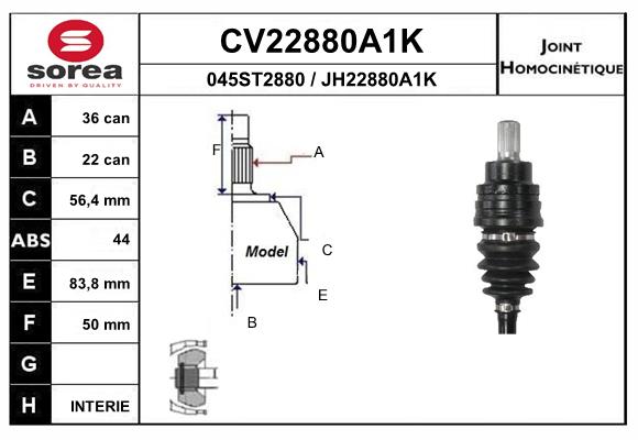 Set articulatie, planetara CV22880A1K EAI