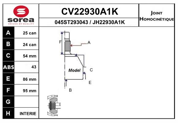 Set articulatie, planetara CV22930A1K EAI