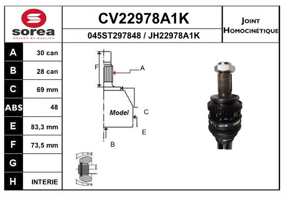 Set articulatie, planetara CV22978A1K EAI