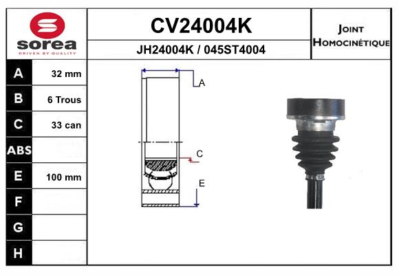 Set articulatie, planetara CV24004K EAI