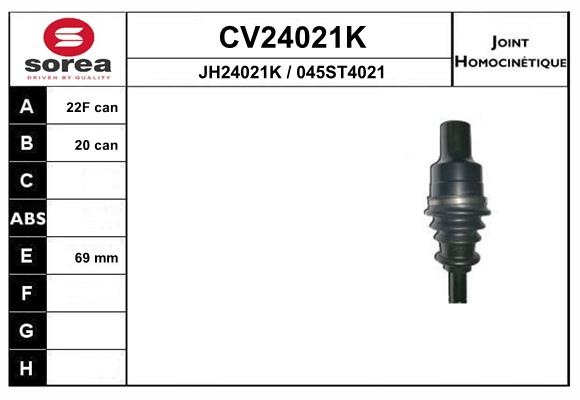 Set articulatie, planetara CV24021K EAI