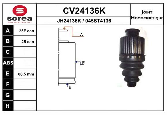 Set articulatie, planetara CV24136K EAI