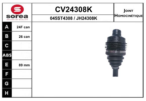 Set articulatie, planetara CV24308K EAI